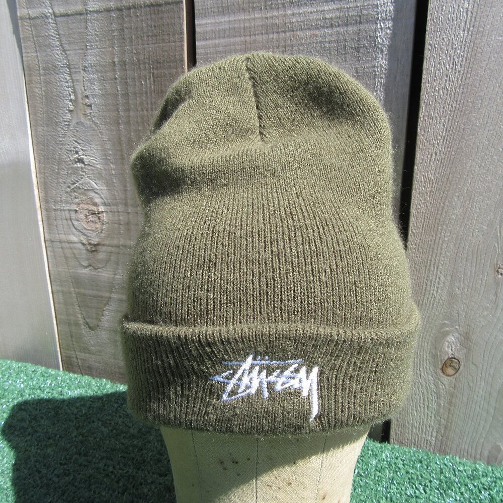 Stussy Olive Green Beanie